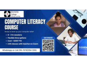 Computer Literacy <br><strong><font color="#ff0000">13 Years and over <br>Mon & Tue 1.00-3.00pm. <br>Starts Mon 14th July 2025</font></strong>